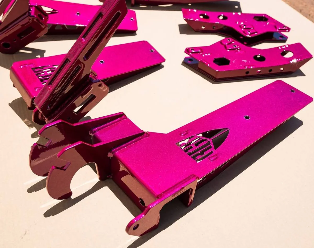 Powder coating example